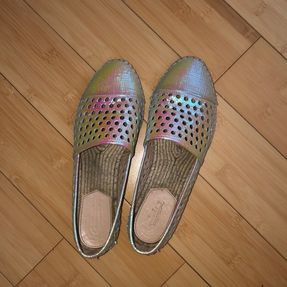 Loeffler Randall iridescent espadrilles